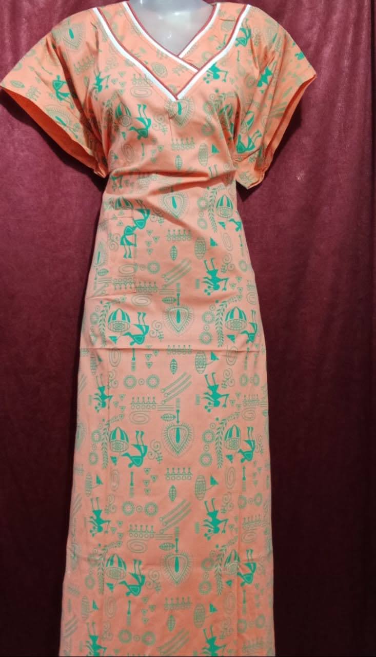 Varli Print Gown