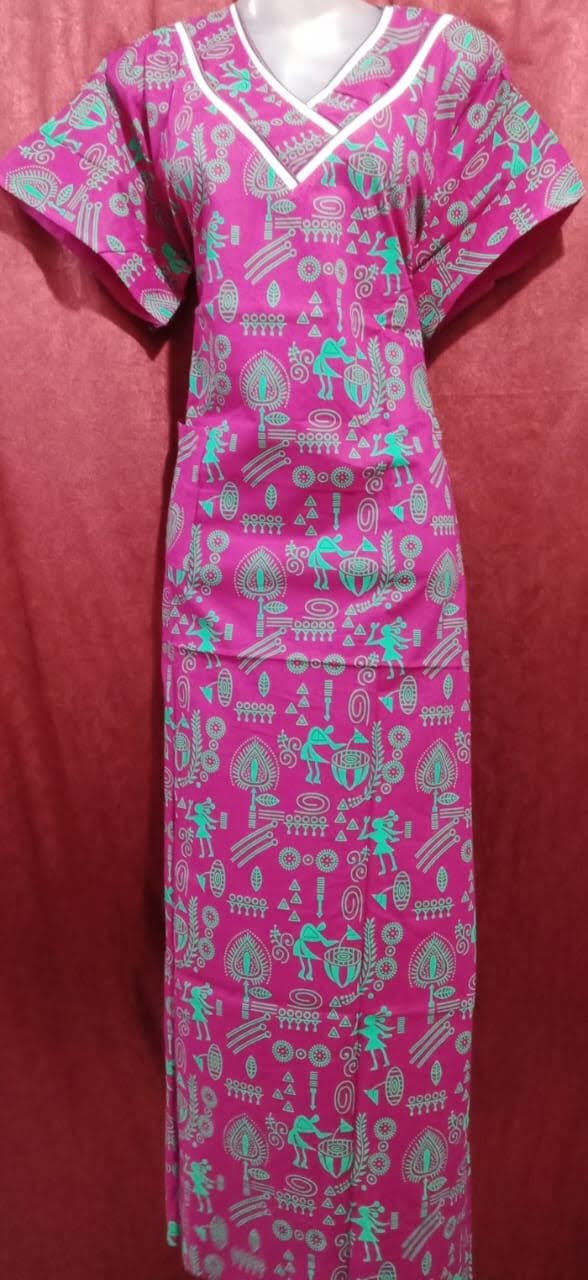 Varli Print Gown