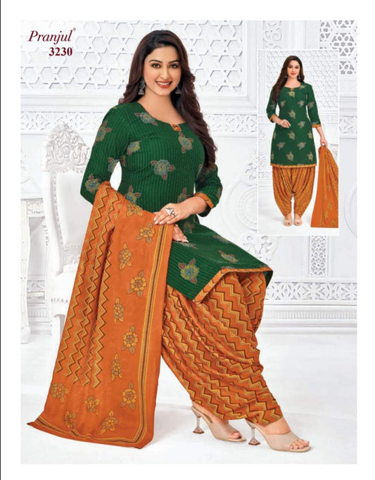 Floral Printed Patiala Suit with Dupatta