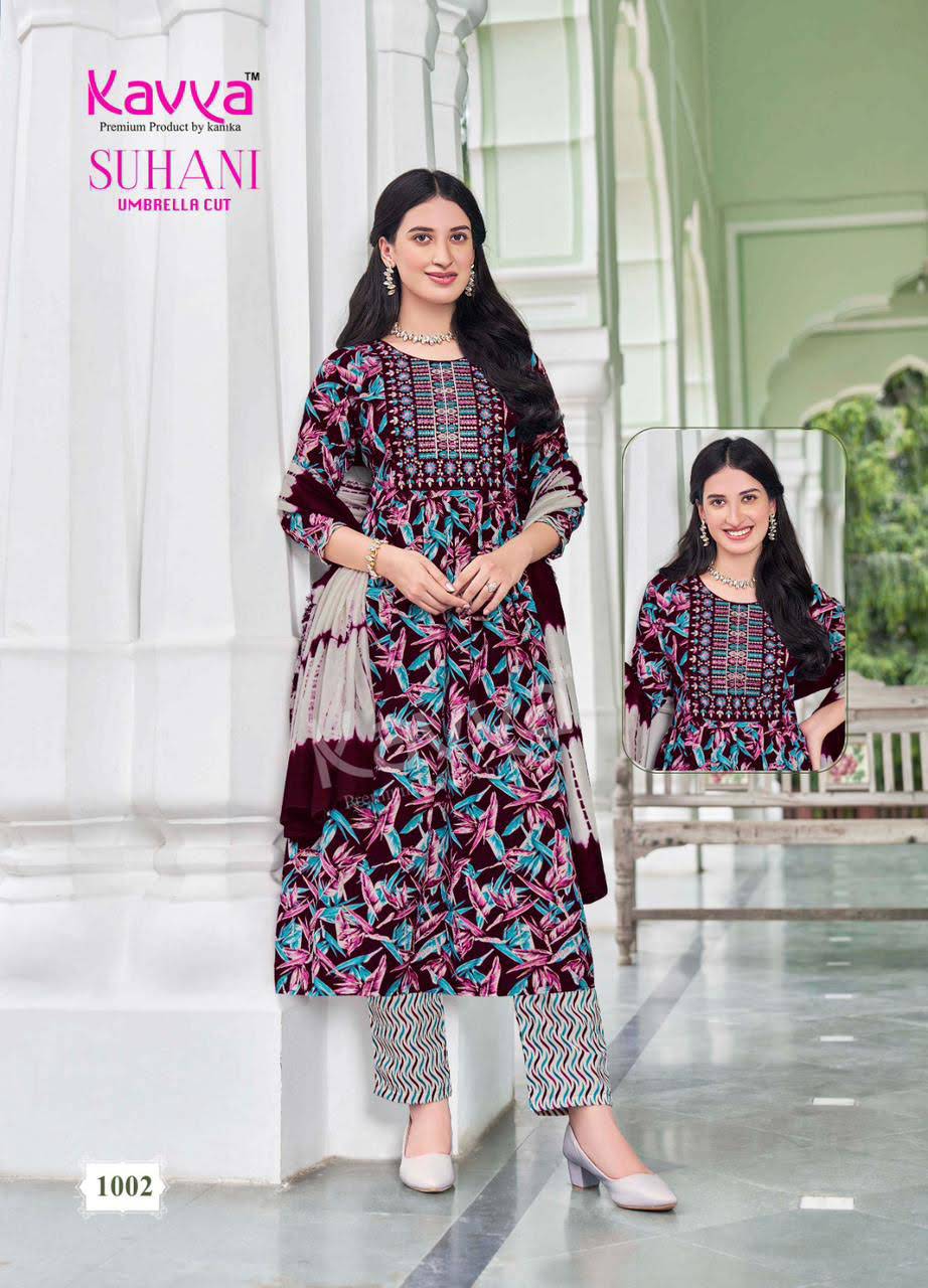 Frock Style Dupatta Set